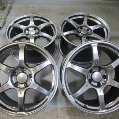 JDM BH381 Used RAYS Forged Aluminum Wheels 4-piece set 18x8.5J/9.5J +3 No Tires