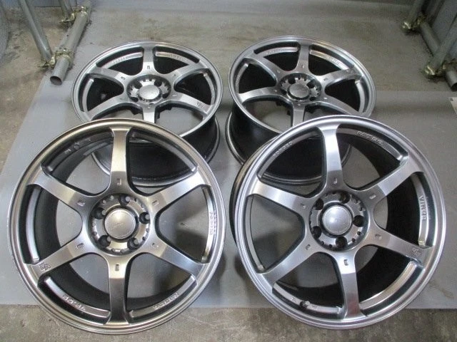 JDM BH381 Used RAYS Forged Aluminum Wheels 4-piece set 18x8.5J/9.5J +3 No Tires