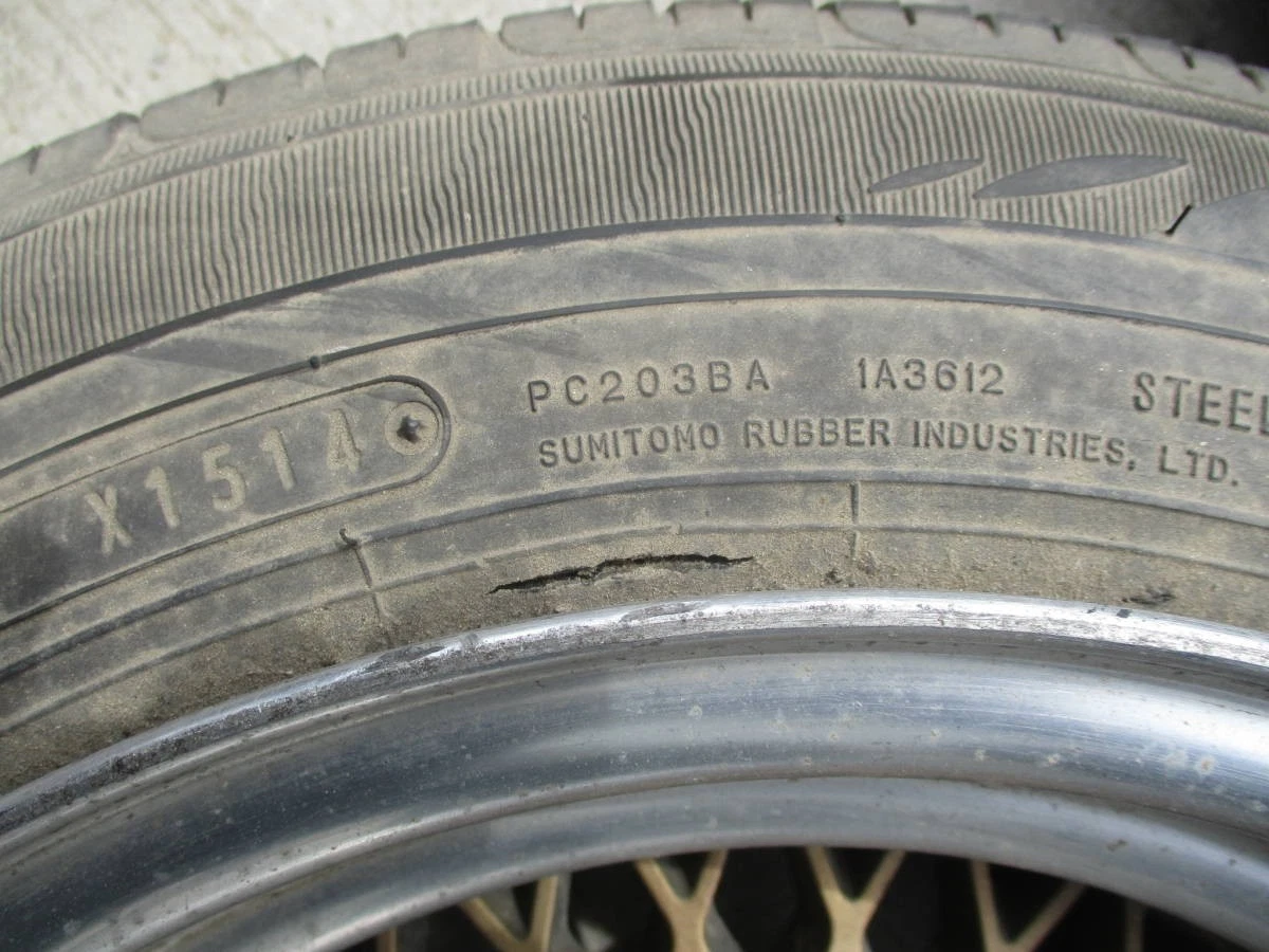 JDM Rare Item Enkei MAG 14in PCD114.3 4-hole 8JJ OFF-10 2Book GX71 Ken No Tires - Image 6