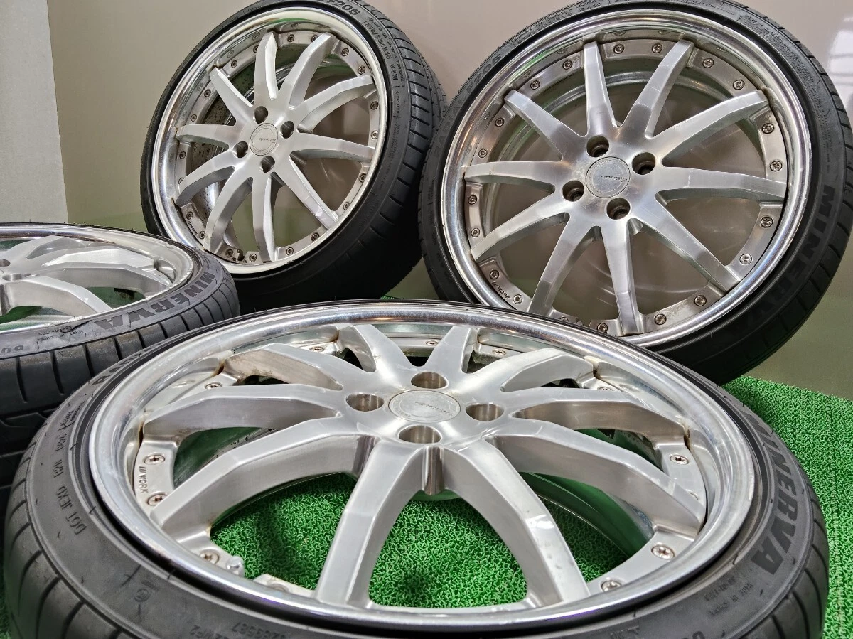 JDM Custom WORK Gnosis GS1 187.5J +54 PCD100 4-lug O-disc MINERVA 215/ No Tires - Image 2