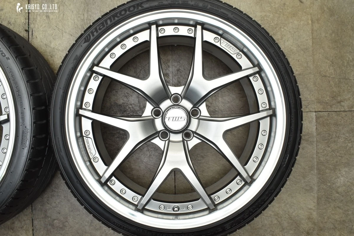 JDM TWS EXlete 205S 19-inch 8J +44 PCD100 VENTUS V12 evo2 225/35R19 ti No Tires - Image 3