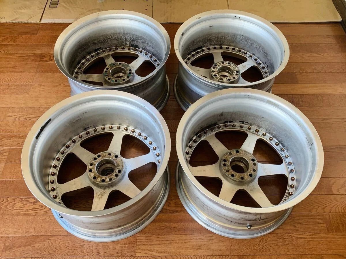 JDM R33GT-RSize MANARAY SPORT MS-6 HYPER gold disc 1810J +23 manaleisp No Tires - Image 4