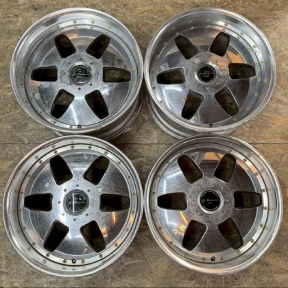 JDM Rare SSR Vienna Kreis 199J+19 10J+31 PCD139.7 6-hole 6H Deep Rim W No Tires