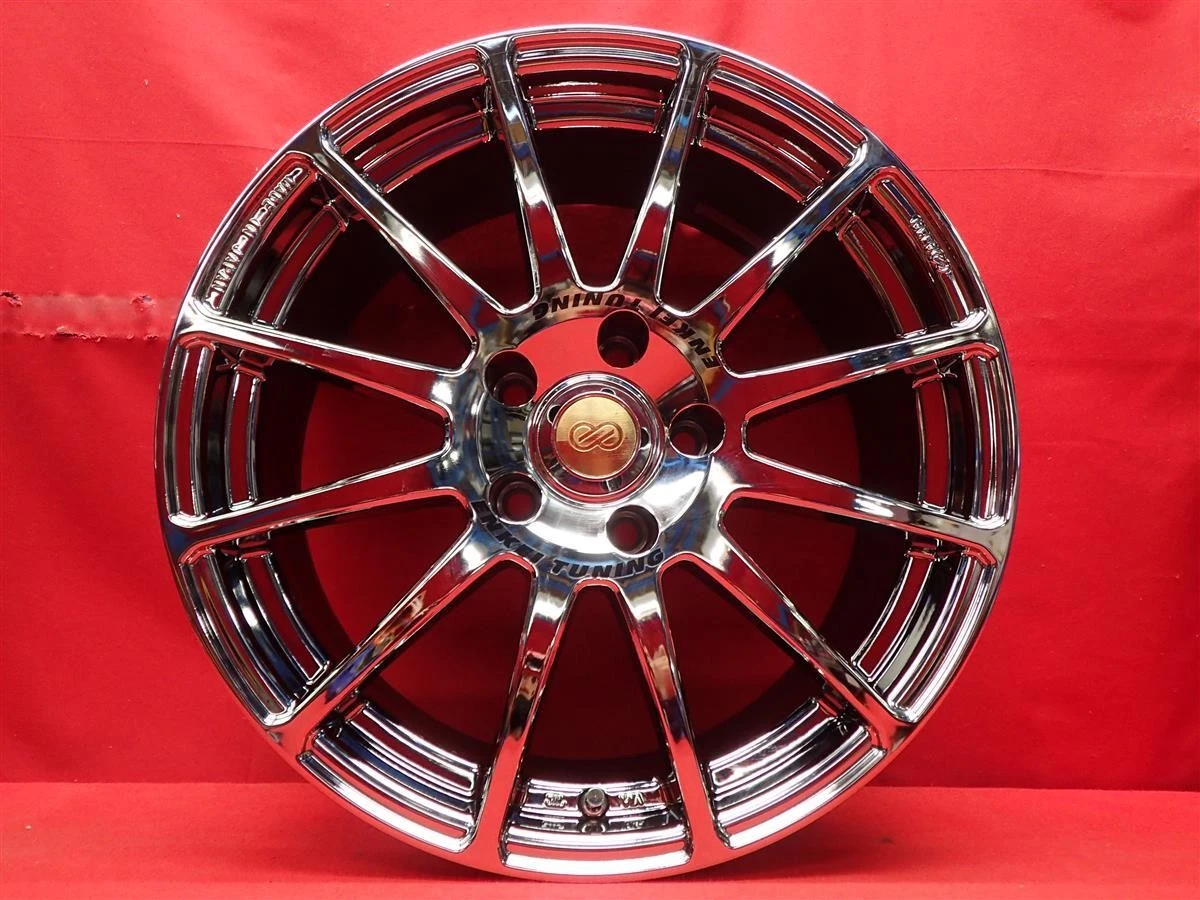 JDM Used ENKEI SC03 wheels 4-wheel 8J 17x114.3 bolt pattern 5x114 bolt No Tires - Image 4