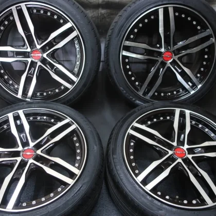 JDM AME Sharen XF-55 MONO 18x8J +45 PCD114.3 5-lug burr groove 225/45R No Tires