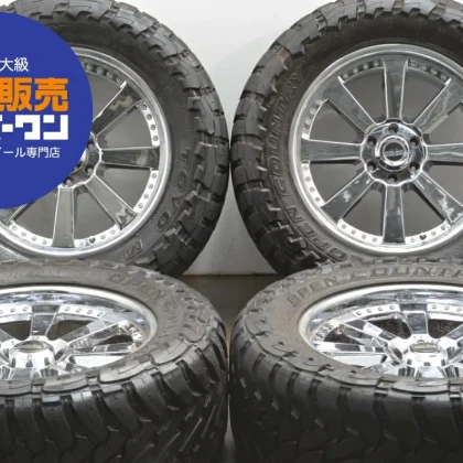 JDM Used 4-Book Set 229.5J x 22+10 PCD 139.7 37/x13.50R22LT 123Q with No Tires