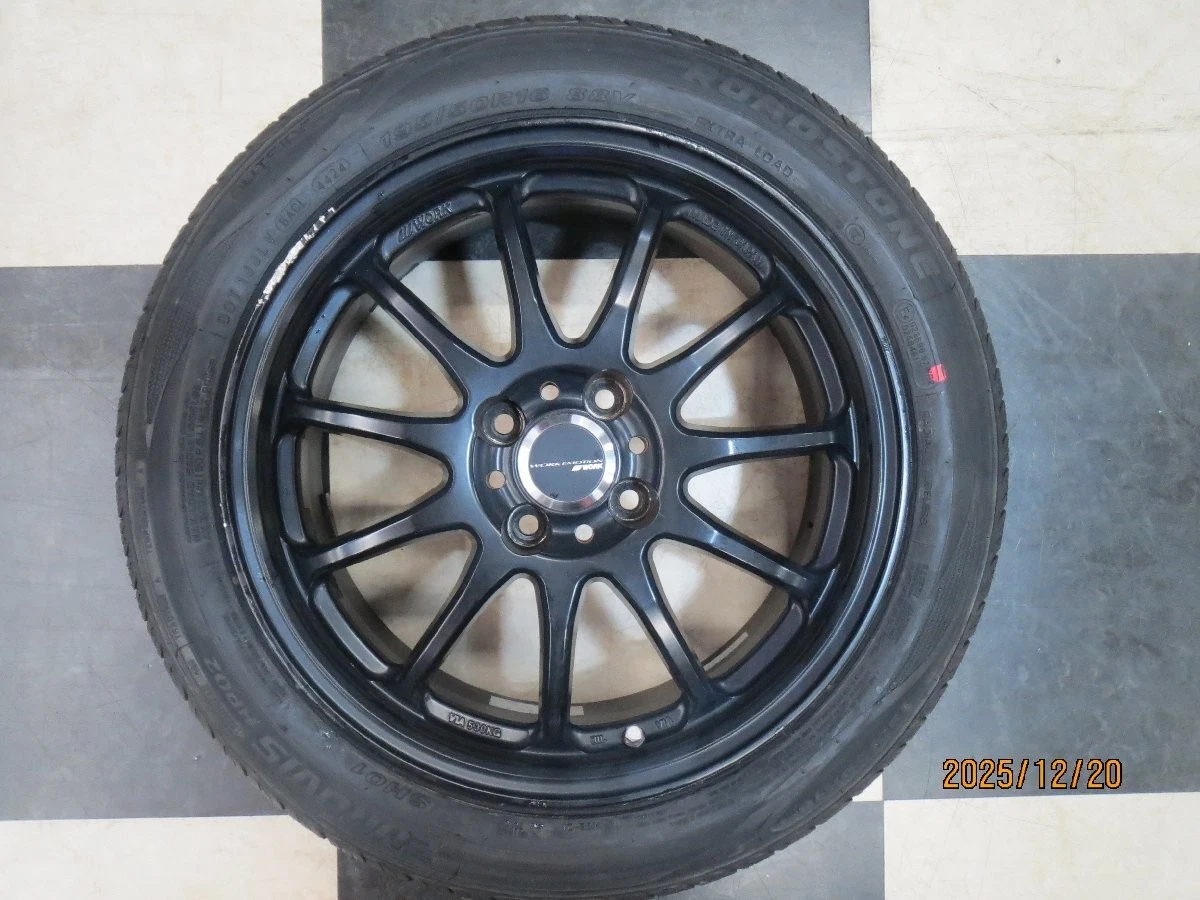JDM WORK EMOTION 11R 16" Roadster/Vitz 6.5J +42 4H100 Used 24-year-old No Tires - Image 7