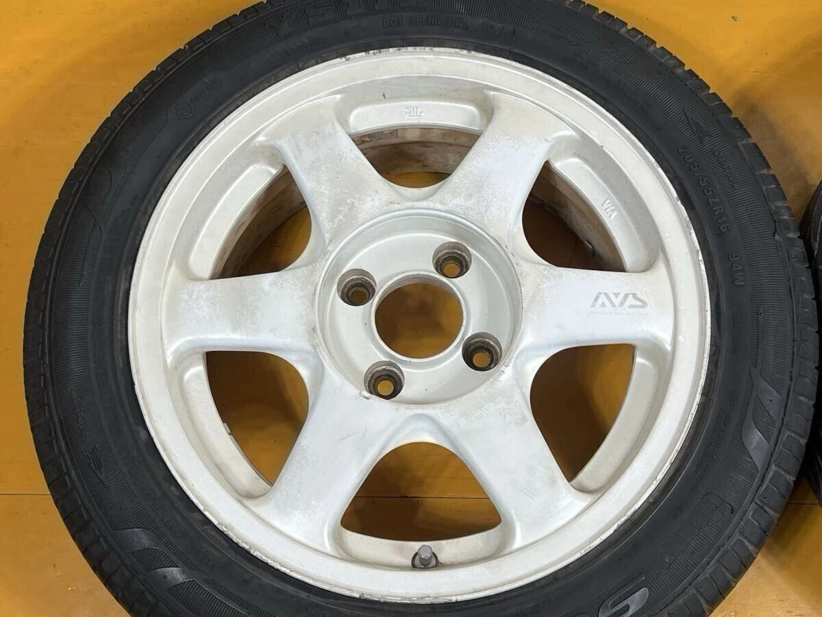 JDM Discontinued AVS Model 6 16-inch 7j +30 pcd114.3 4-lug SUNEW 205/5 No Tires - Image 4