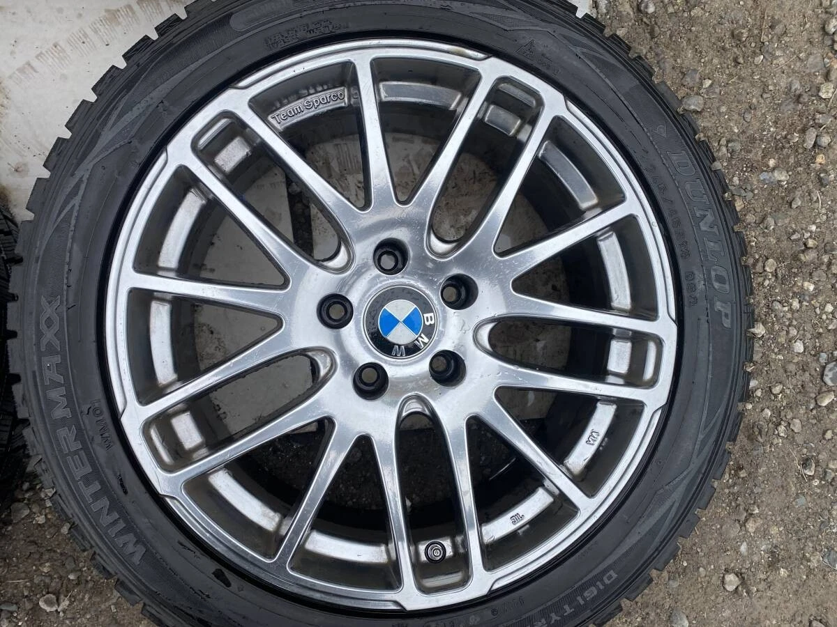 JDM BMW Team Sparco 245/45R18 Genuine Aluminum Wheels 4-Pack 18PCD120 No Tires - Image 3