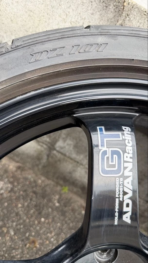 JDM ADVAN Racing GT 18-inch 8.0J+45 PCD100 ADVAN No Tires - Image 6