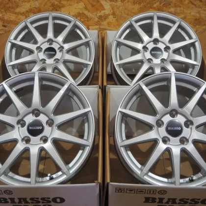 JDM Rare 16-inch 6.5J+46 5H112 wheels out of production BIASSO BI-01 p No Tires