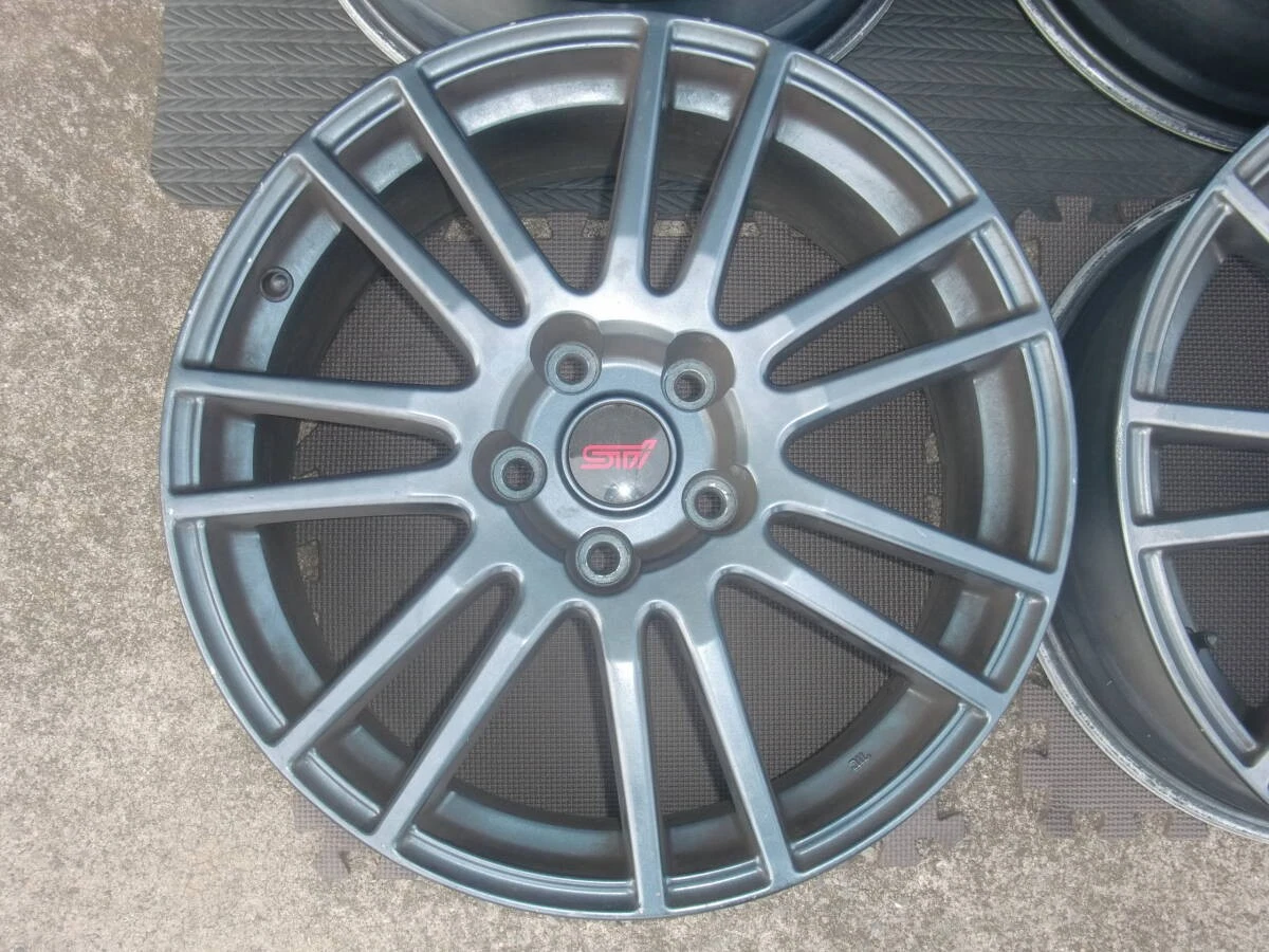 JDM Available GRB WRX STi Spec C genuine wheels ENKEI 18x8.5J offset 5 No Tires - Image 3
