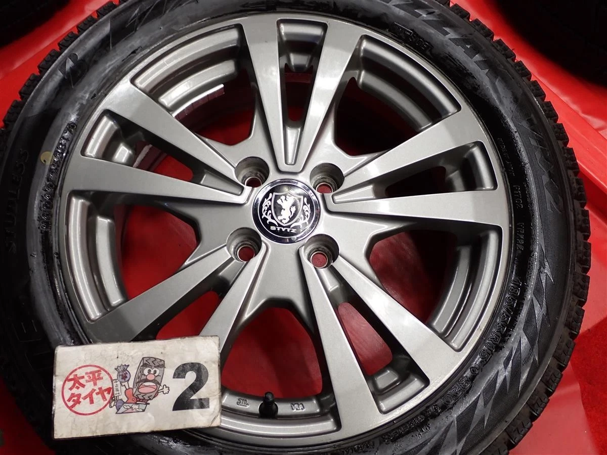 JDM Set of 4 Bridgestone Bridgestone Zack VRX2 185/55R15 82Q 5W-Spoke No Tires - Image 6