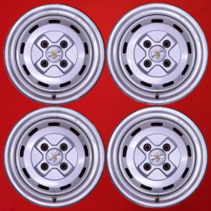 JDM Rare Item 4-Book Set Nissan Skyline R30 Genuine Steel Iron Wheels No Tires