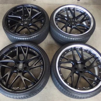 JDM WORK GNOSIS CVX 8.5Jx20+32/9.5Jx20+36 112-5H tires + FALKEN AZENIS No Tires