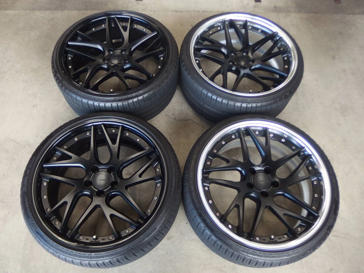 JDM WORK GNOSIS CVX 8.5Jx20+32/9.5Jx20+36 112-5H tires + FALKEN AZENIS No Tires