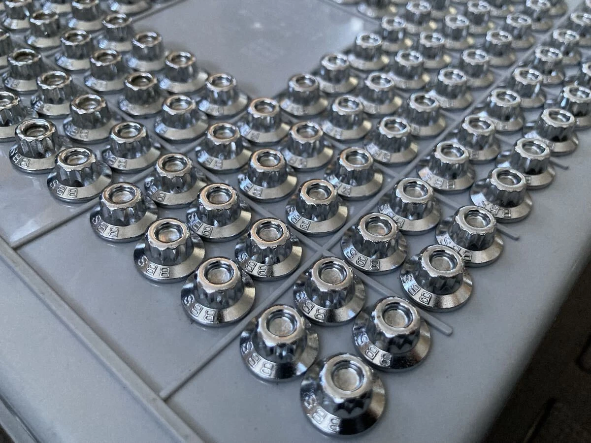 JDM Exquisite Finish BBS RS Genuine Piercing Bolt & Nut Set 152 Books No Tires