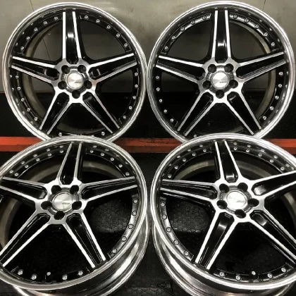 JDM WORK Lanvec LS1 wheels with aftermarket 194Book 7.5J5HPCD100+48 bo No Tires