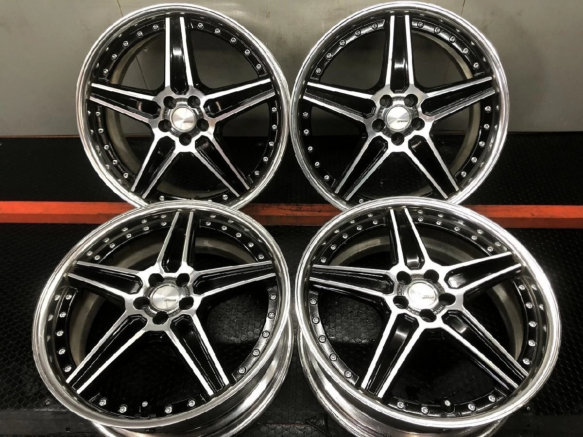 JDM WORK Lanvec LS1 wheels with aftermarket 194Book 7.5J5HPCD100+48 bo No Tires