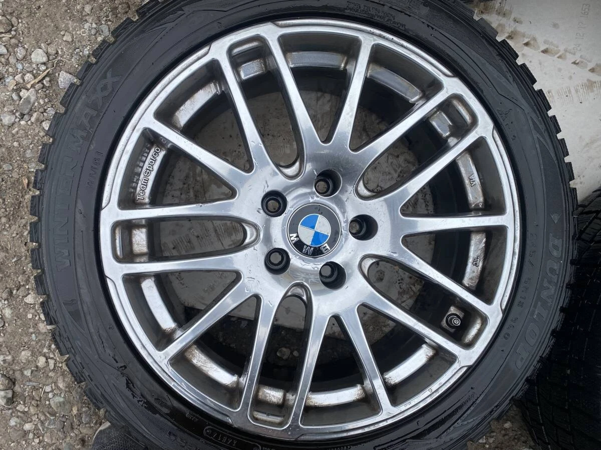 JDM BMW Team Sparco 245/45R18 Genuine Aluminum Wheels 4-Pack 18PCD120 No Tires - Image 2