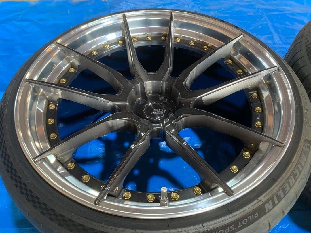 JDM Ferrari F430 F360 BC Forged 20/21 inch Carbon B compatible No Tires - Image 9