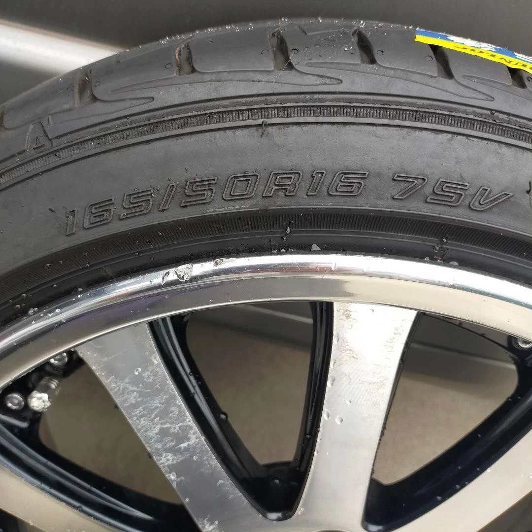 JDM DUNLOP 16 Wheel Set 5Book Spoke WORK No Tires - Image 8