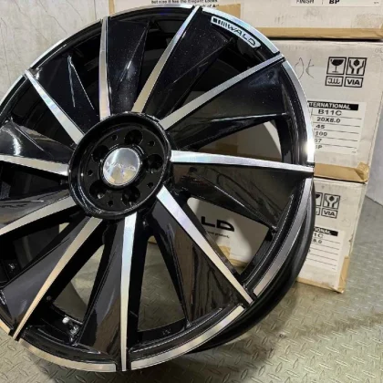 JDM Almost WALD BALCAS B11C Valdo 204Book 8J5HPCD100+45 Black Glitter No Tires