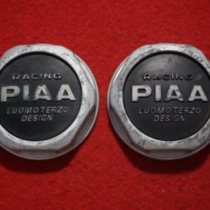 JDM 2 RACING PIAA Aftermarket Used Wheel Center Caps Center Covers Emb No Tires