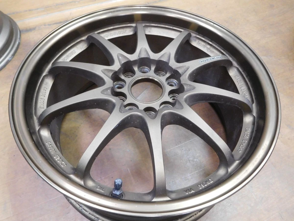 JDM 16-122Forged Good condition Rays CE28N17in 8.5J+40 7.5J+43 wheels. No Tires - Image 4