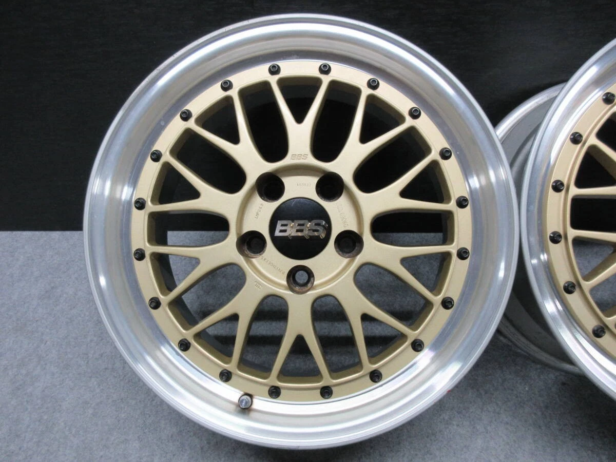 JDM Out of print model popular gold BBS LM 17 Crown Mark X Lexus Elgra No Tires - Image 2
