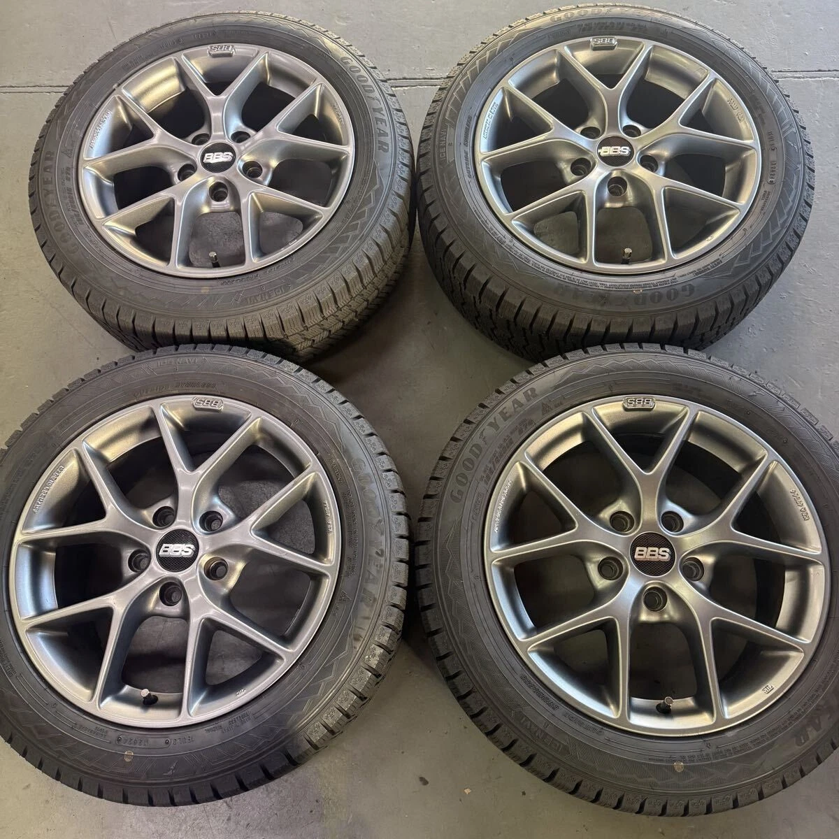 JDM Mini F56 BBS SR 167j +48 PCD112 Goodyear IceNavi 8 195/55R16 2024 No Tires