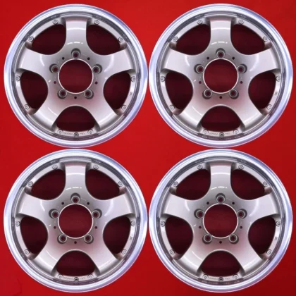 JDM Rare out-of-print used 5-spoke 3PT wheels 4Book 7J 16PCD139.7 5x11 No Tires