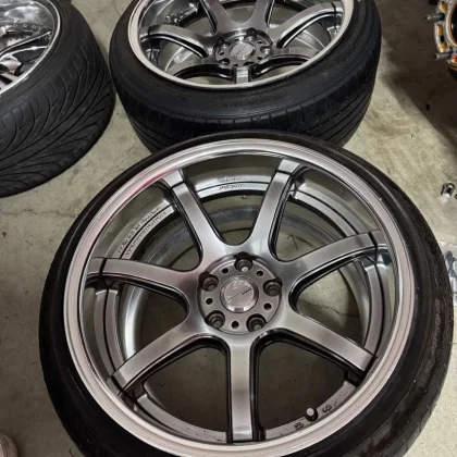 JDM work t7r2p 18 inch 10J No Tires