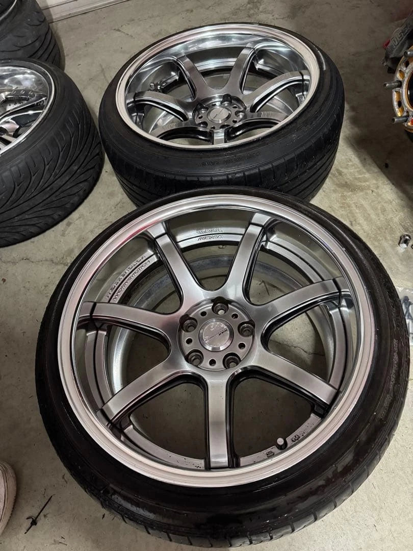 JDM work t7r2p 18 inch 10J No Tires