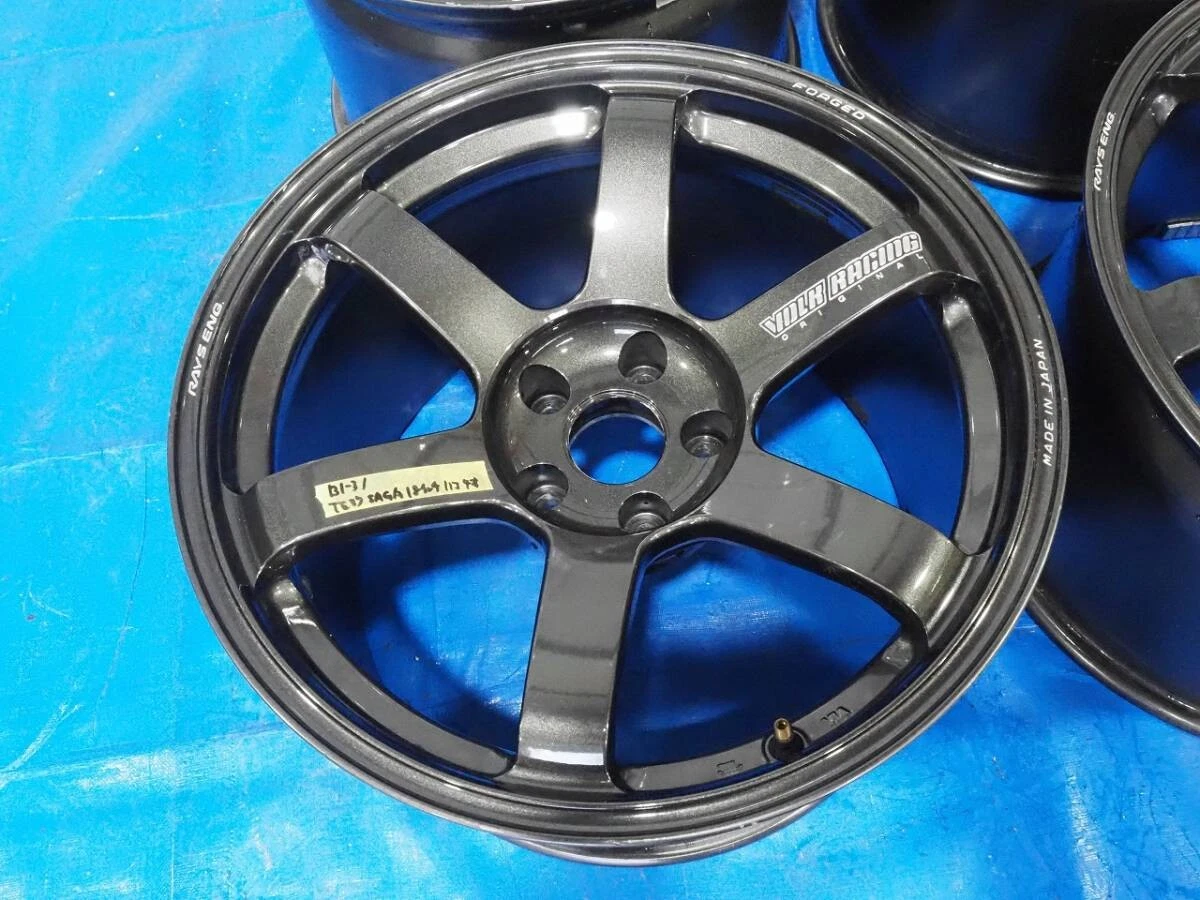 JDM Used TE37 SAGA 1811J +13 114.3 5-hole RAYS Rays GTR BNR32 BCNR33 B No Tires - Image 2