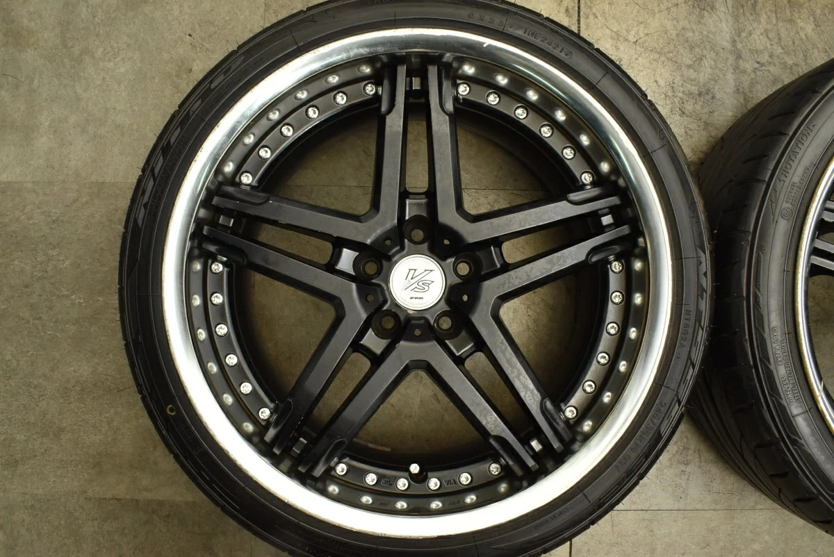 JDM WORK VS-RS 4Wheels No Tire 19x9.5+23 10.5-10 5x112 - Image 3