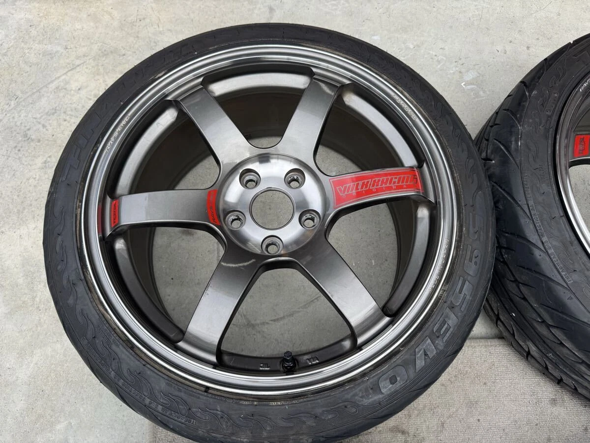 JDM TE37 SAGA SL 18inch 8.5J +45 PG 4Book NS2R FINALIST 225 45 18 PCD1 No Tires - Image 2