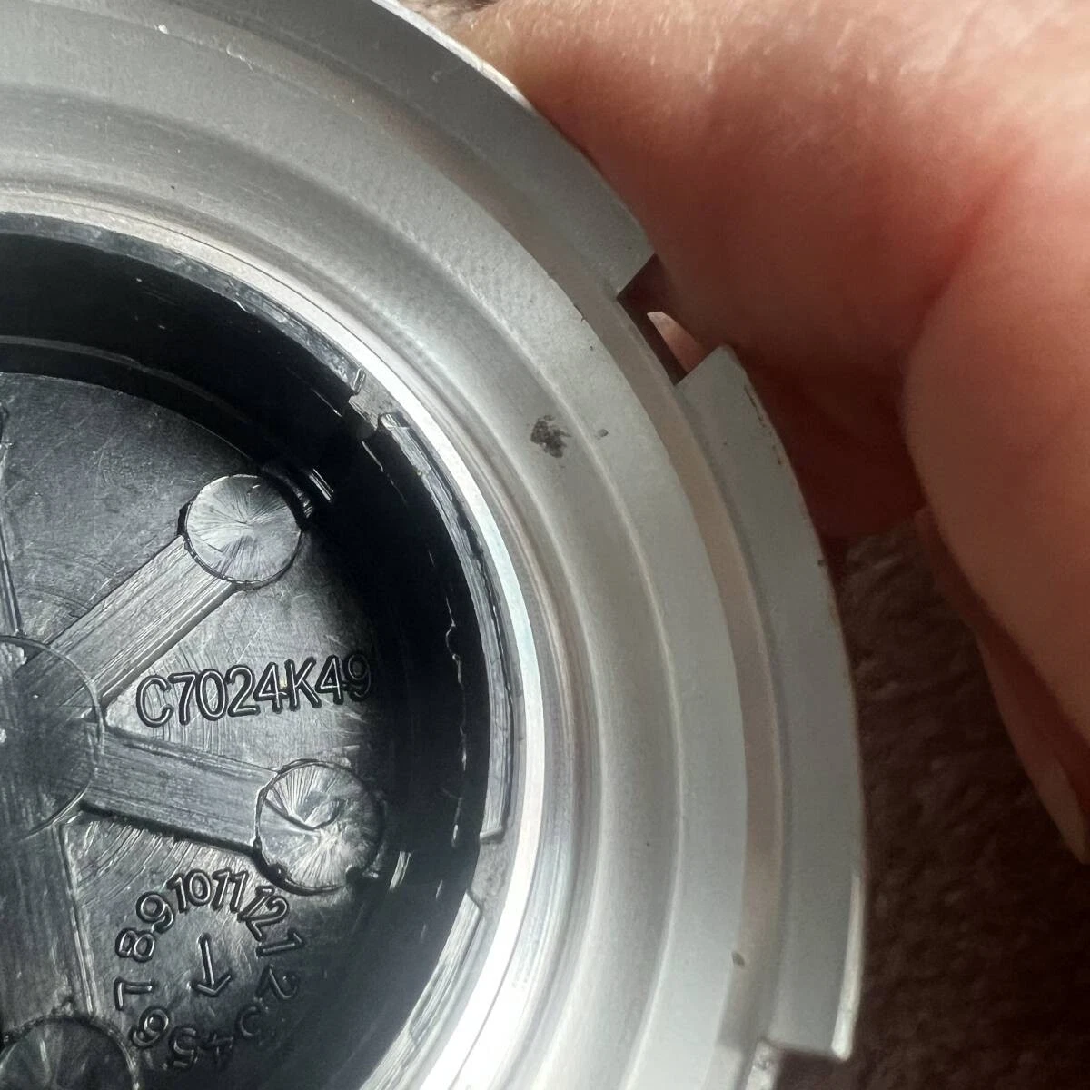 JDM C180-13 Clean ABARTH abarth genuine aluminum wheel center caps 4 p No Tires - Image 6