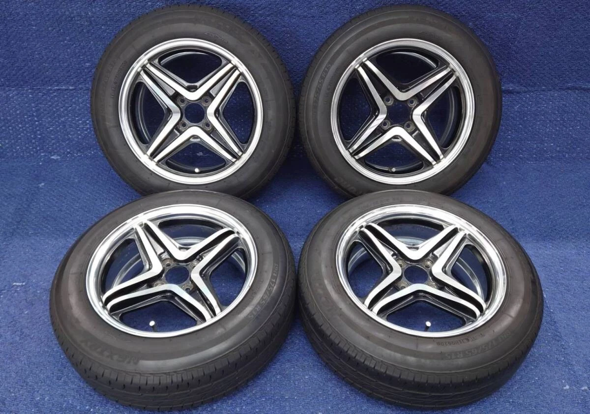 JDM B/S ENKEI BIGEND RODERS 15x7J+35 Enkei/Big End Rotors/Hellaflash/U No Tires