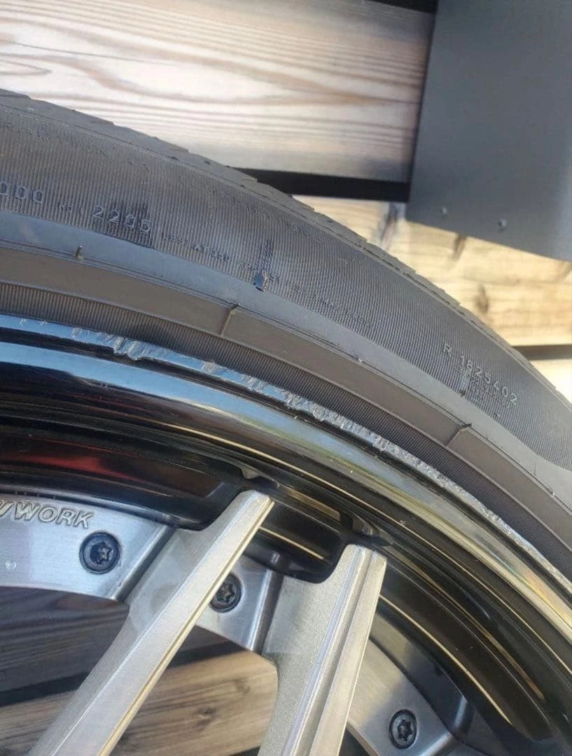 JDM WORK custom-made SION manufactured PCD120 used 22-inch tire wheel No Tires - Image 8