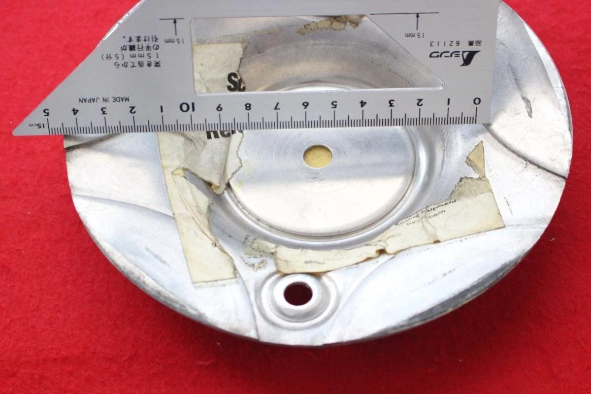 JDM 1 sheet American Racing aftermarket used wheel center plate center No Tires - Image 7