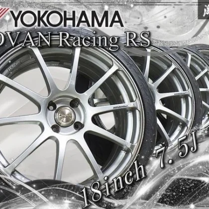 JDM No distortion//2024 tires included YOKOHAMA ADVAN Racing RS 187.5J No Tires