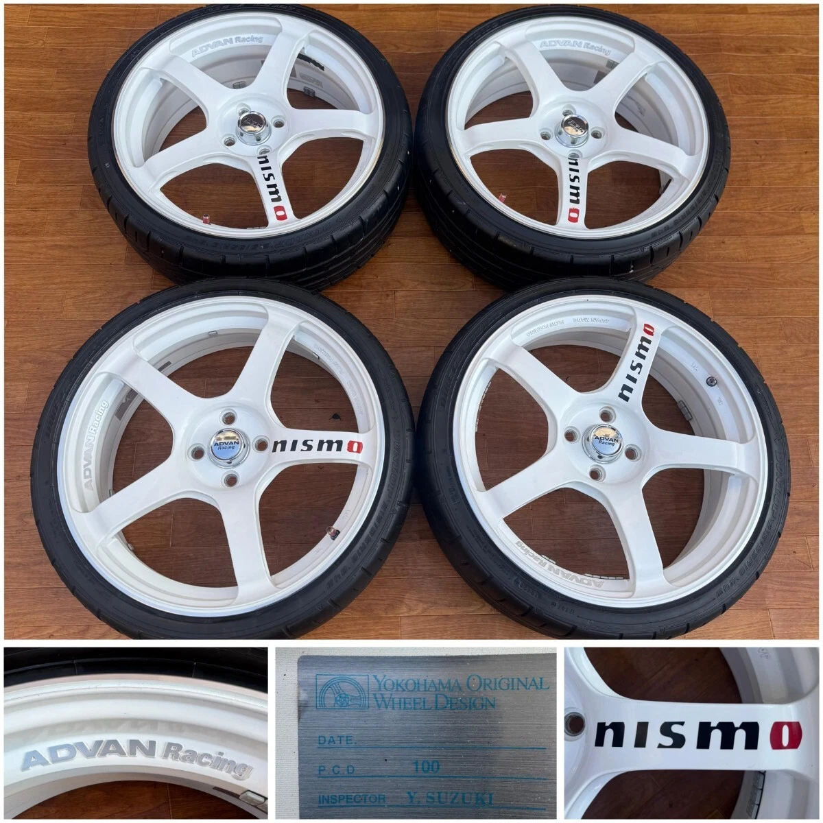 JDM Japan-made YOKOHAMA ADVAN Racing 18-inch wheels with DUNLOP 215/35 No Tires
