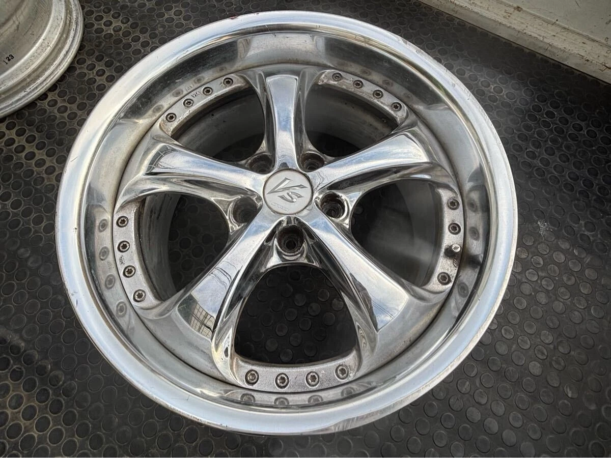 JDM WORK VS-KF Plated 18114.3 5-Hole 9j +45 O-Disk 2Book VS KF Old Dis No Tires - Image 3