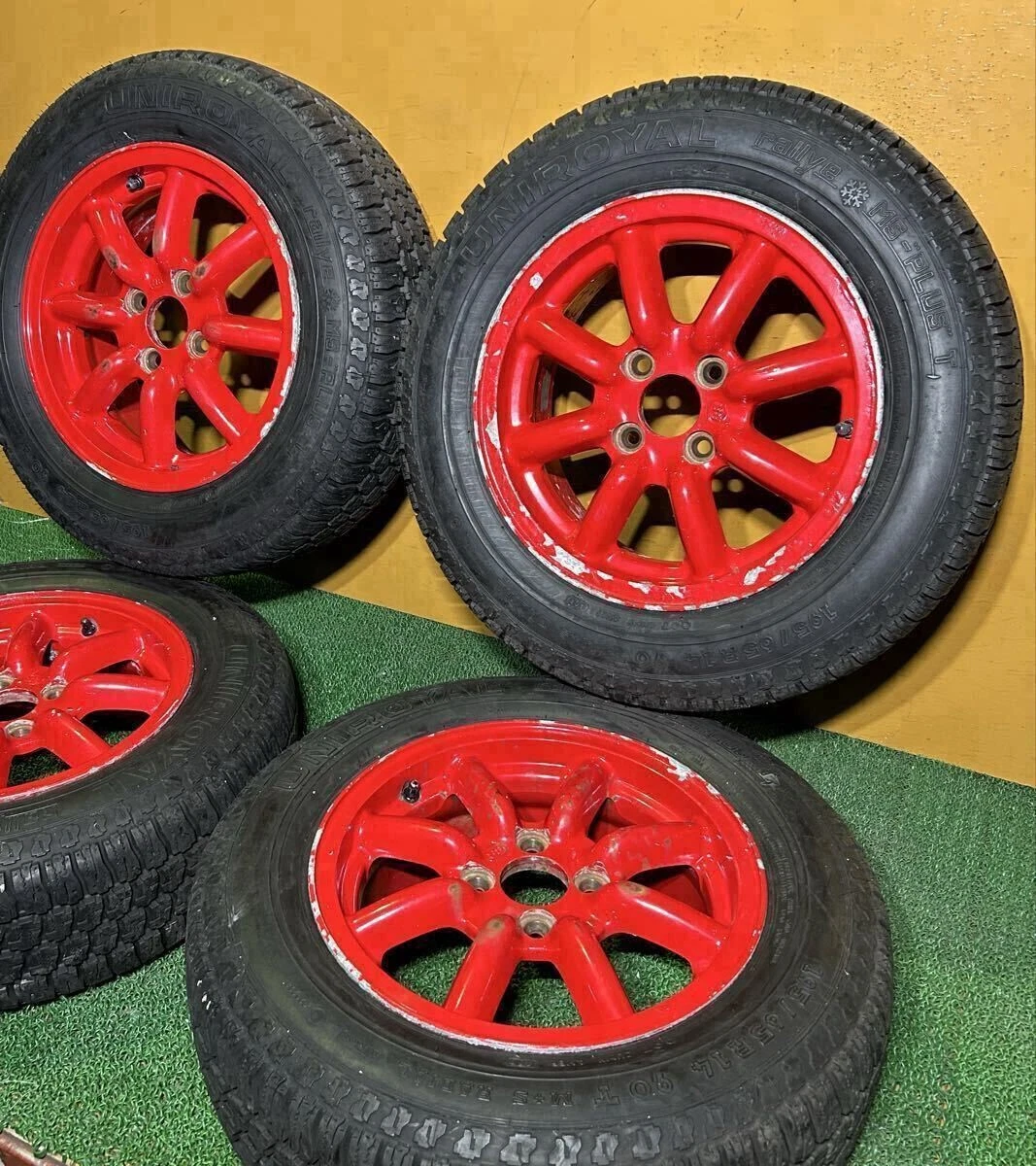 JDM 195/65R14 90T M+S UNIROYAL rallye MS-PLUS T BR146.0J +40 PCD:1004H No Tires - Image 2