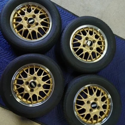 JDM BBS FORGED 13 Subaru OP tires 2023 model 165/65R13 very sharp out No Tires