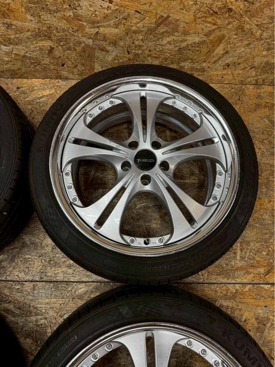JDM Rare SSR Felini 198.5J+37 PCD114.3 5-hole 5H Cerberus II wheels fo No Tires - Image 4