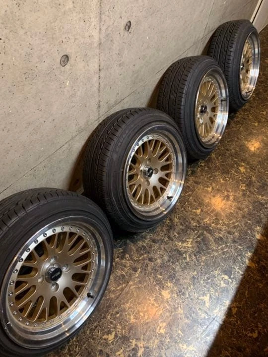 JDM BMS stepped rim deep rim 158J almost with tire No Tires