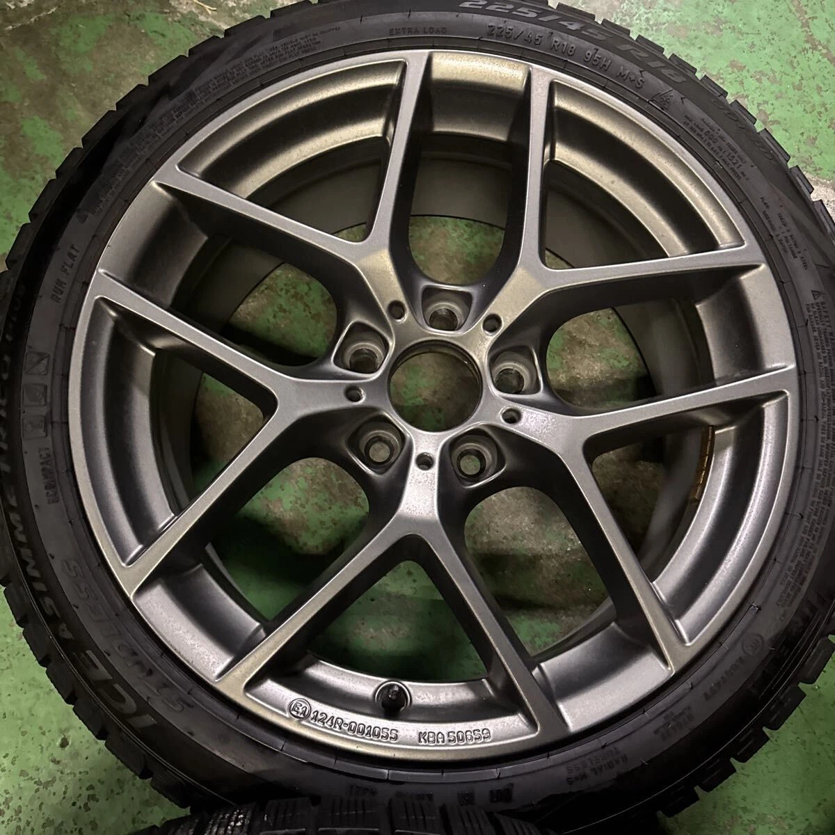 JDM BOBET type Y8J+34 PCD120-5L PIRELLI ICE ASIMETRICO 225/45R18 Asimé No Tires - Image 4
