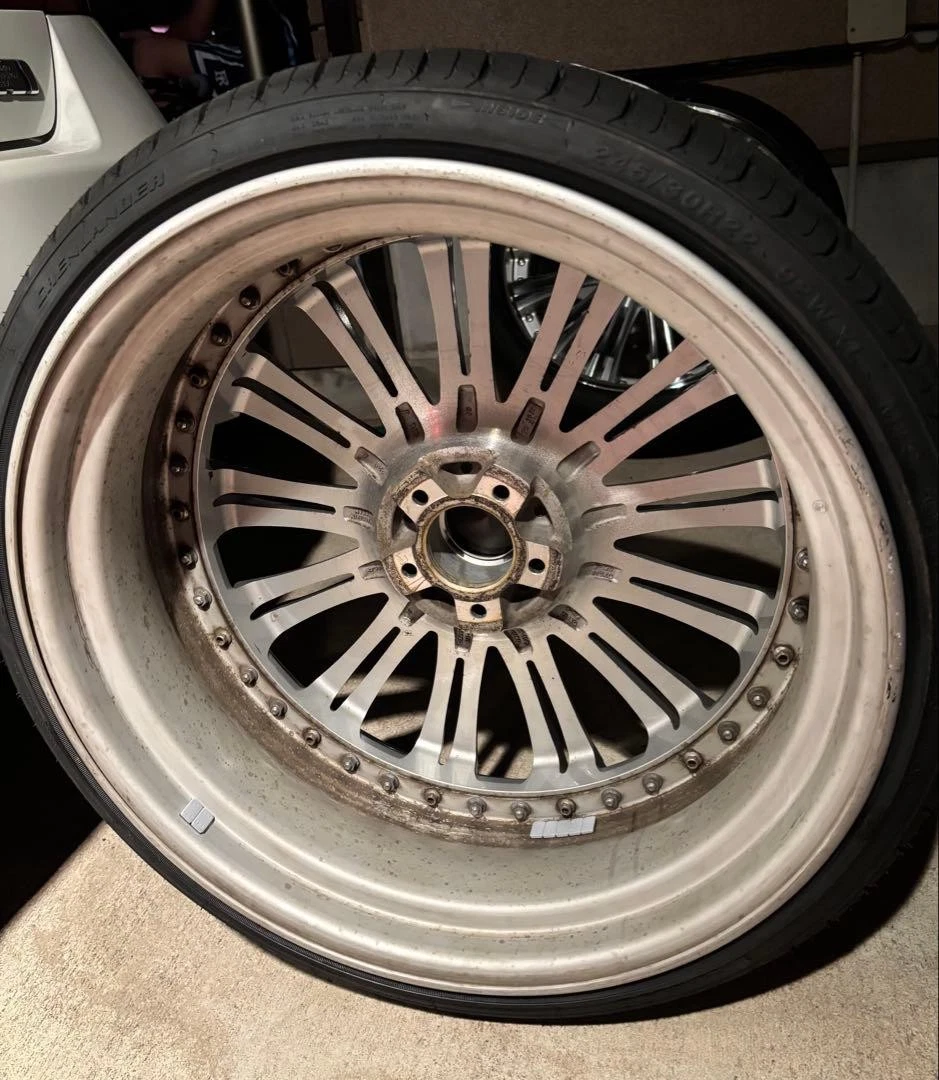 JDM WALD Renovatio 22 tire/wheel set No Tires - Image 8